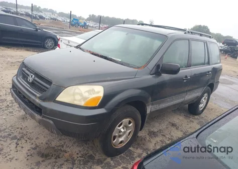 2004 Honda Pilot Lx из США, поврежденный, VIN 2HKYF18134H561743